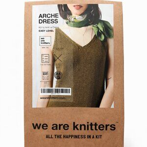 [NWT] SEALED - We Are Knitters Arche Dress - Knit Kit - Size Small - Color WINE